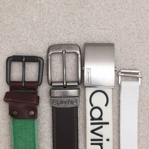 Bundle of Armani, Calvin Klein, Levi’s n Gap belt